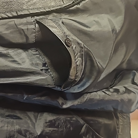 Men's Leather Jacket, Size 3XL, Color: Black - Picture 8 of 8